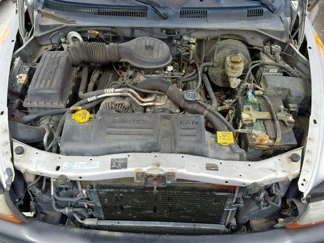 1B7HG2AZ2YS619271 - 2000 DODGE DAKOTA QUA GRAY photo 7