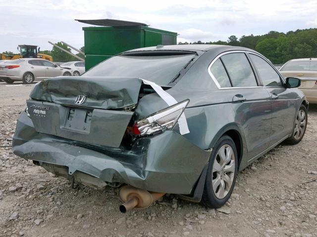 1HGCP26869A037449 - 2009 HONDA ACCORD EXL GREEN photo 4