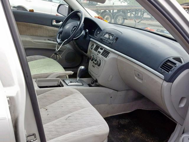 KMHET46C16A141132 - 2006 HYUNDAI SONATA GL SILVER photo 5