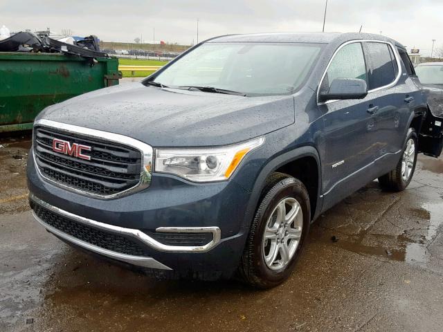 1GKKNRLA7KZ168417 - 2019 GMC ACADIA SLE GREEN photo 2