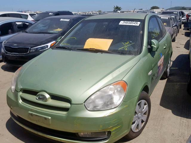 KMHCN36CX7U010504 - 2007 HYUNDAI ACCENT SE GREEN photo 2