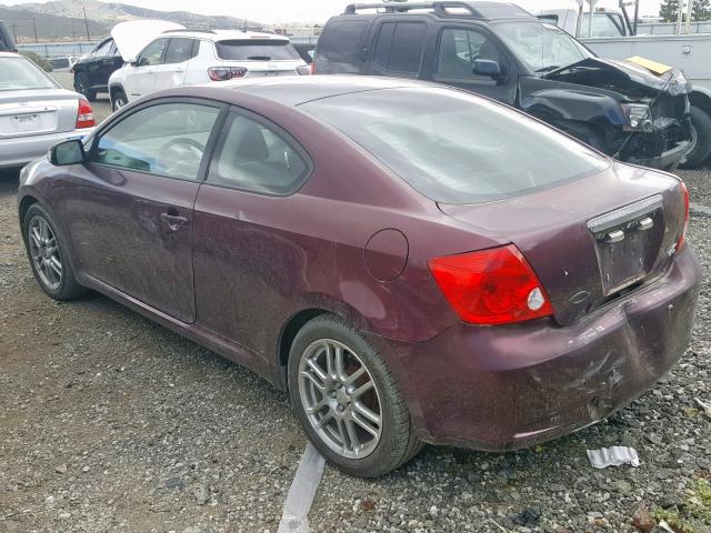 JTKDE167X60067266 - 2006 TOYOTA SCION TC ბურგუნდია ფოტო 3