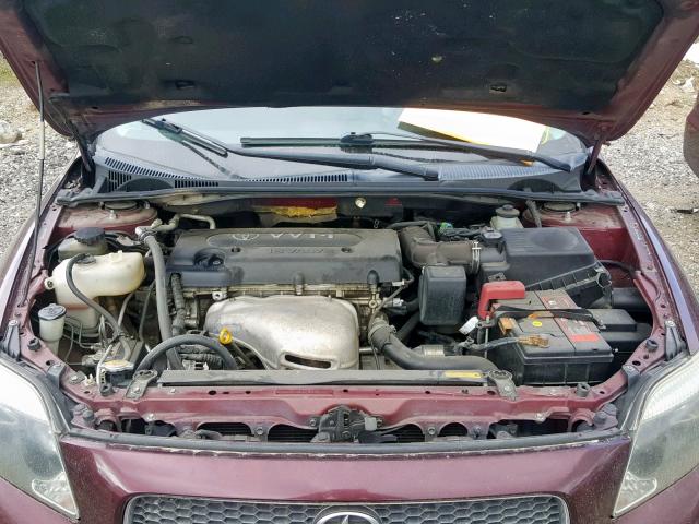 JTKDE167X60067266 - 2006 TOYOTA SCION TC ბურგუნდია ფოტო 7