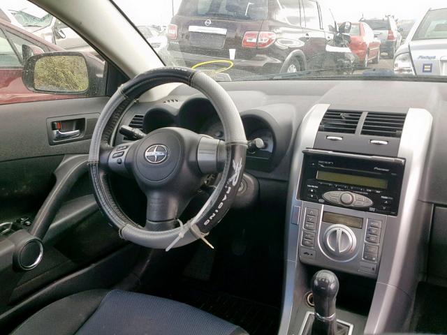 JTKDE167X60067266 - 2006 TOYOTA SCION TC ბურგუნდია ფოტო 9