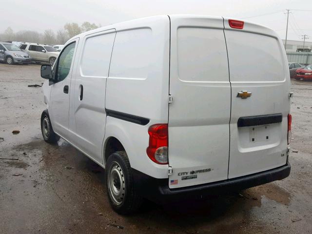 3N63M0YN4FK703486 - 2015 CHEVROLET CITY EXPRE WHITE photo 3