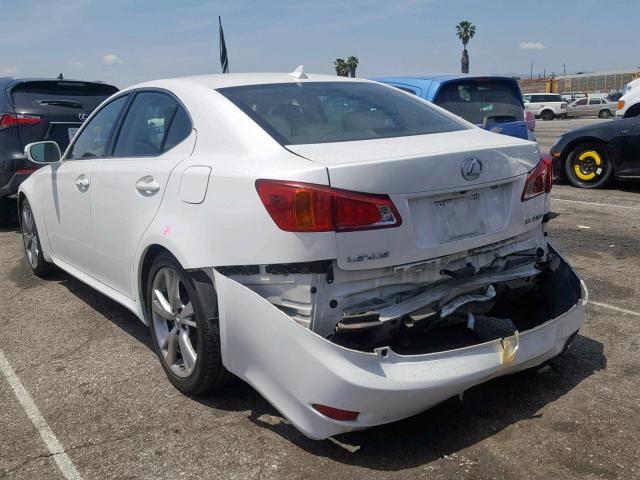 JTHBK262592084873 - 2009 LEXUS IS 250 WHITE photo 3