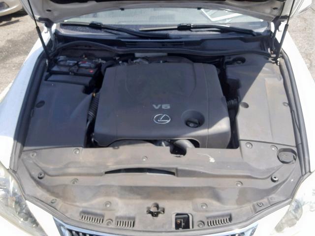 JTHBK262592084873 - 2009 LEXUS IS 250 WHITE photo 7