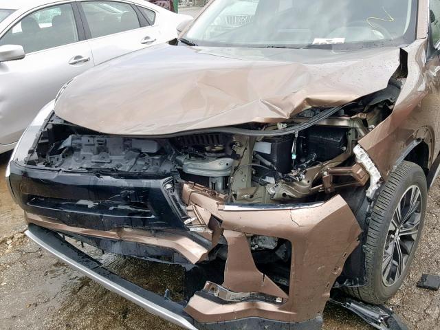 JA4AT5AA5JZ050366 - 2018 MITSUBISHI ECLIPSE CR BROWN photo 9