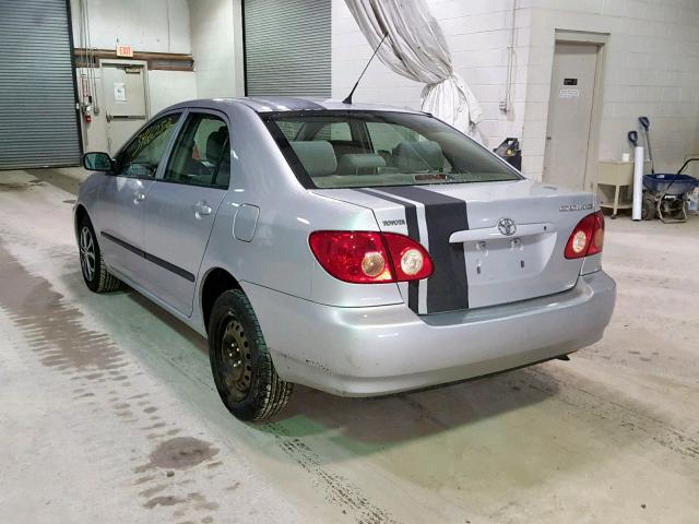 2T1BR32E06C674317 - 2006 TOYOTA COROLLA CE SILVER photo 3