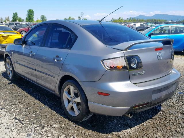 JM1BK323361408782 - 2006 MAZDA 3 S GRAY photo 3