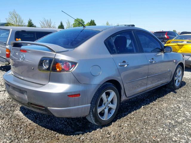 JM1BK323361408782 - 2006 MAZDA 3 S GRAY photo 4