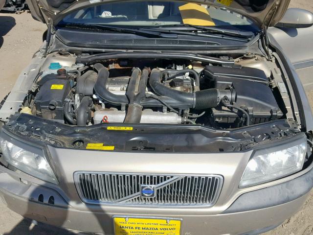 YV1TS90D911215039 - 2001 VOLVO S80 T6 SILVER photo 7