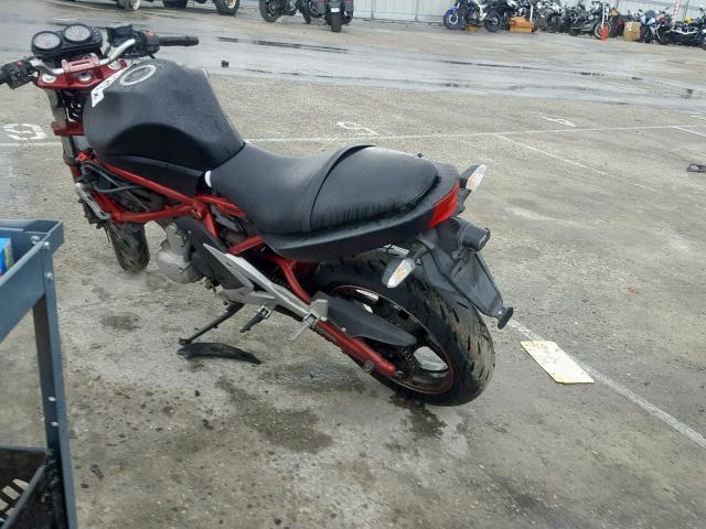 JKAEXEA146A011411 - 2006 KAWASAKI EX650 A6F RED photo 3