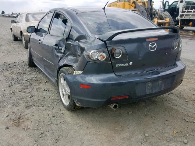 JM1BK323081174944 - 2008 MAZDA 3 S GRAY photo 3