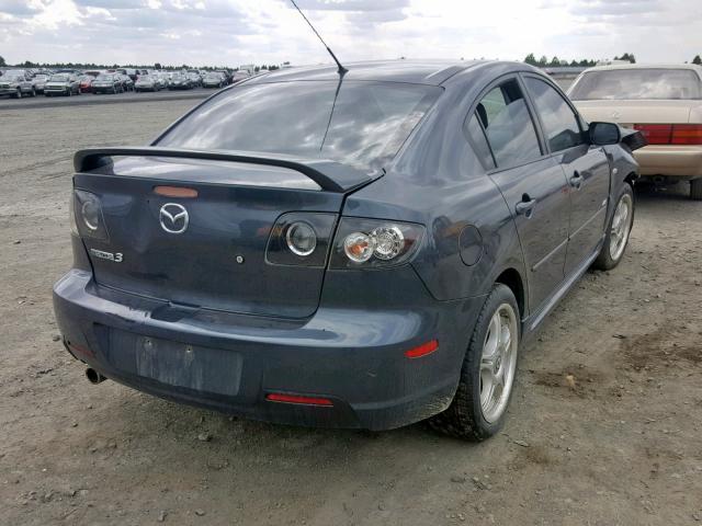 JM1BK323081174944 - 2008 MAZDA 3 S GRAY photo 4