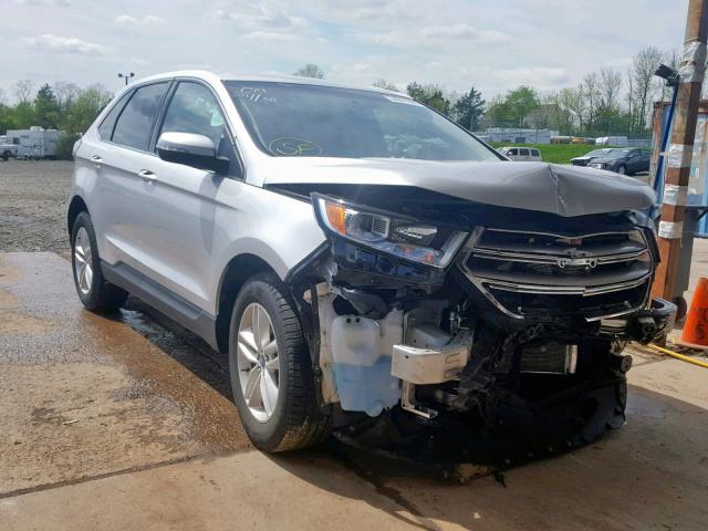 2FMPK4J89GBC33593 - 2016 FORD EDGE SEL SILVER photo 1