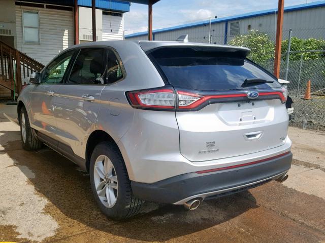 2FMPK4J89GBC33593 - 2016 FORD EDGE SEL SILVER photo 3