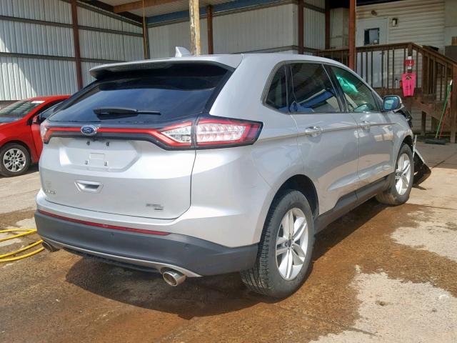 2FMPK4J89GBC33593 - 2016 FORD EDGE SEL SILVER photo 4