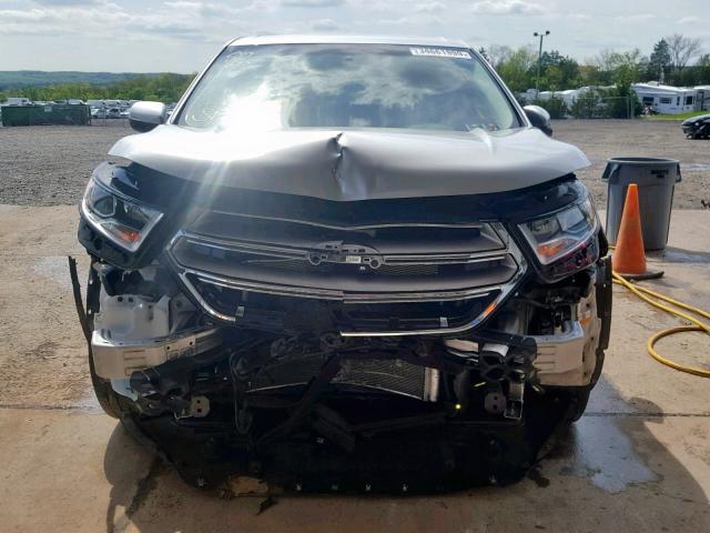 2FMPK4J89GBC33593 - 2016 FORD EDGE SEL SILVER photo 9