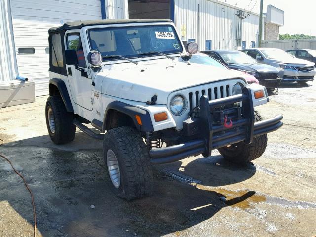 1J4FY29PXWP804850 - 1998 JEEP WRANGLER / WHITE photo 1