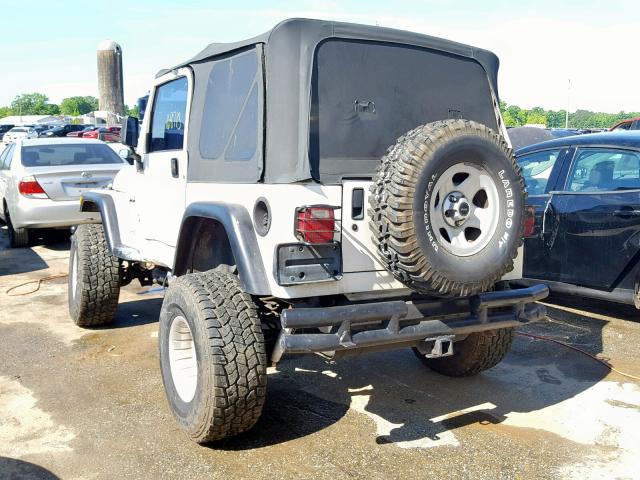 1J4FY29PXWP804850 - 1998 JEEP WRANGLER / WHITE photo 3