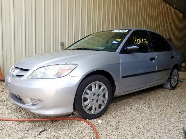 1HGES16345L027068 - 2005 HONDA CIVIC DX VP  photo 2