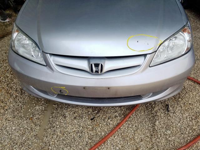 1HGES16345L027068 - 2005 HONDA CIVIC DX VP  photo 9