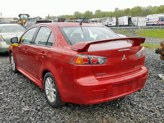 JA32U2FU1GU004661 - 2016 MITSUBISHI LANCER ES RED photo 3