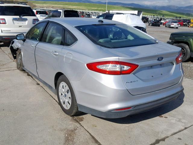 1FA6P0G73E5401051 - 2014 FORD FUSION S SILVER photo 3