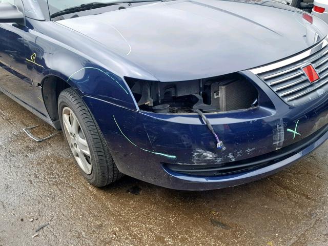 1G8AJ55F97Z191302 - 2007 SATURN ION LEVEL BLUE photo 9