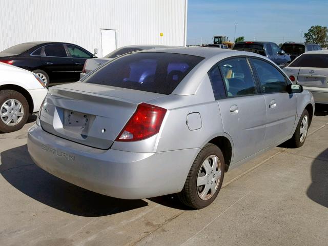 1G8AJ52F53Z150034 - 2003 SATURN ION LEVEL SILVER photo 4