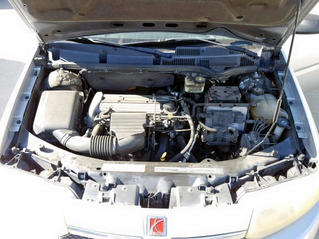1G8AJ52F53Z150034 - 2003 SATURN ION LEVEL SILVER photo 7