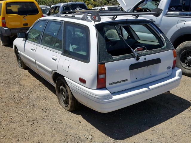 1FASP15J6TW144221 - 1996 FORD ESCORT LX WHITE photo 3