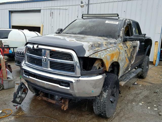 3D7UT2CL6AG146979 - 2010 DODGE RAM 2500 BLACK photo 2