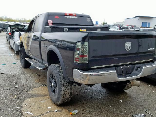 3D7UT2CL6AG146979 - 2010 DODGE RAM 2500 BLACK photo 3