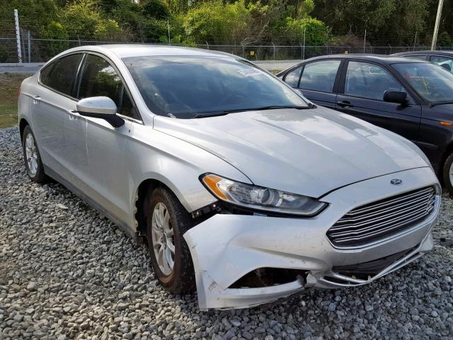 3FA6P0G72GR128443 - 2016 FORD FUSION S SILVER photo 1