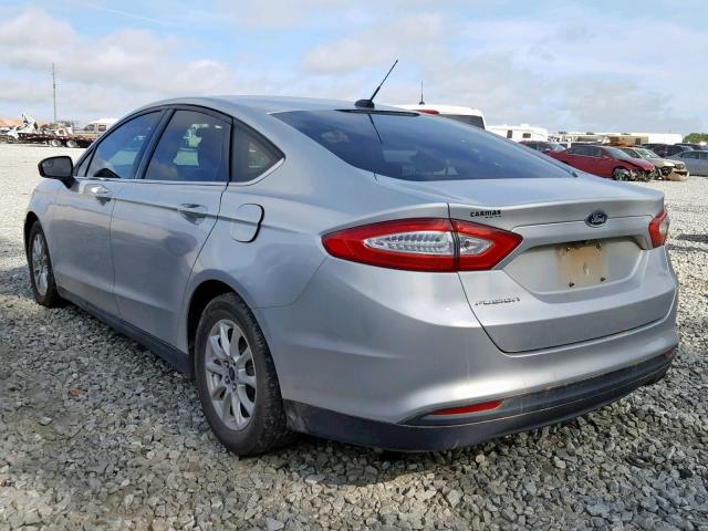 3FA6P0G72GR128443 - 2016 FORD FUSION S SILVER photo 3