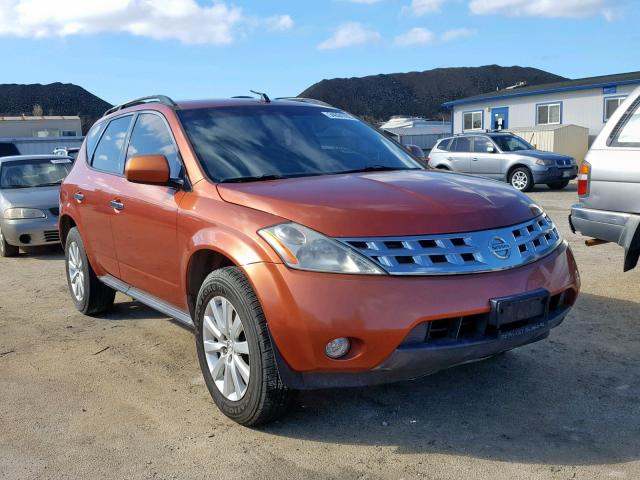 JN8AZ08T53W106622 - 2003 NISSAN MURANO SL ORANGE photo 1