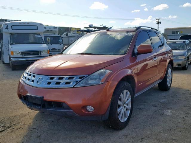 JN8AZ08T53W106622 - 2003 NISSAN MURANO SL ORANGE photo 2