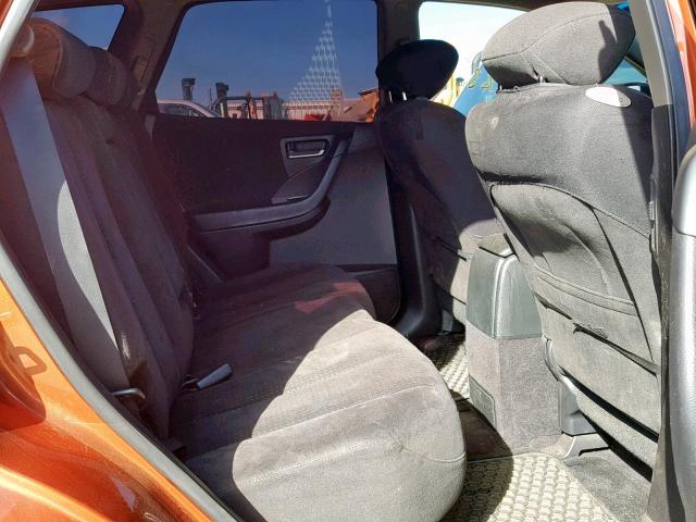 JN8AZ08T53W106622 - 2003 NISSAN MURANO SL ORANGE photo 6