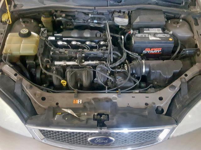 1FAFP34N65W266677 - 2005 FORD FOCUS ZX4 BEIGE photo 7