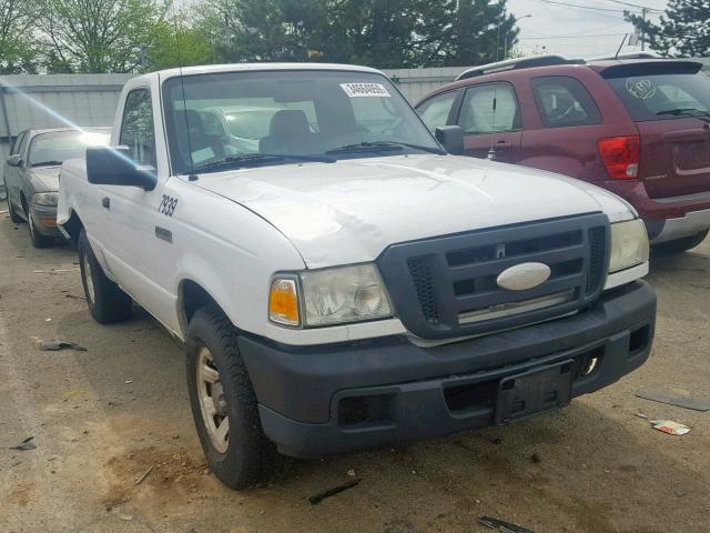 1FTYR10D17PA58654 - 2007 FORD RANGER WHITE photo 1