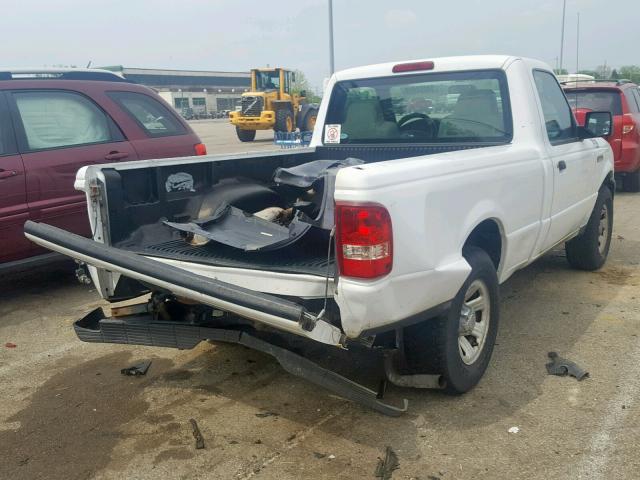 1FTYR10D17PA58654 - 2007 FORD RANGER WHITE photo 4