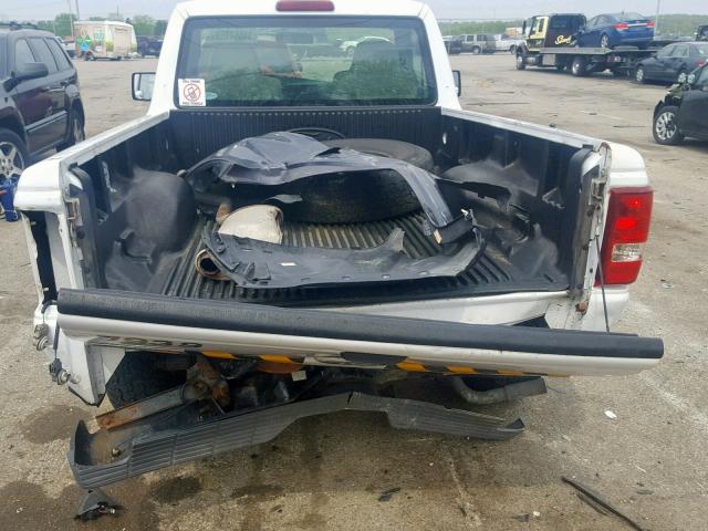 1FTYR10D17PA58654 - 2007 FORD RANGER WHITE photo 9