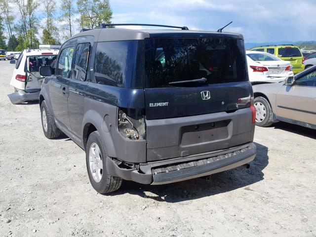 5J6YH286X4L032095 - 2004 HONDA ELEMENT EX BLACK photo 3