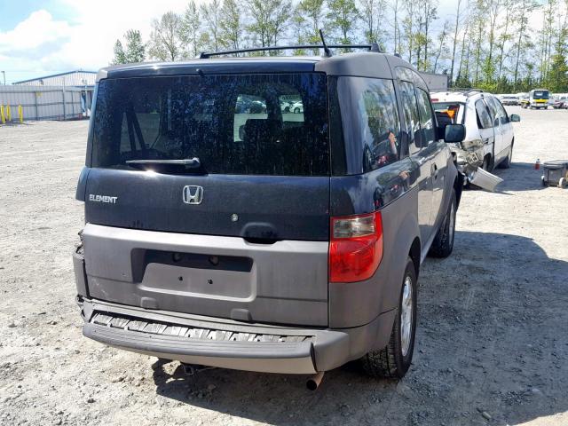 5J6YH286X4L032095 - 2004 HONDA ELEMENT EX BLACK photo 4