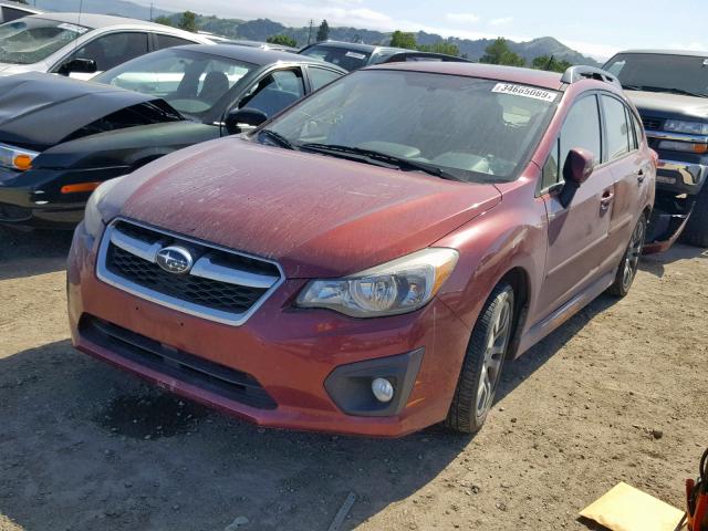 JF1GPAS68D2819310 - 2013 SUBARU IMPREZA SP RED photo 2