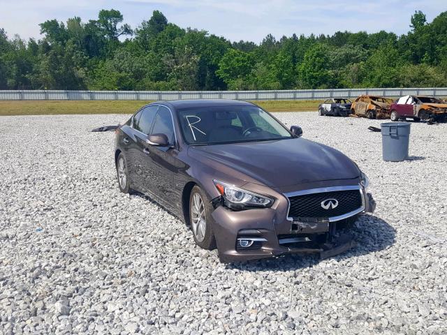 JN1BV7AP9FM333834 - 2015 INFINITI Q50 BASE BROWN photo 1