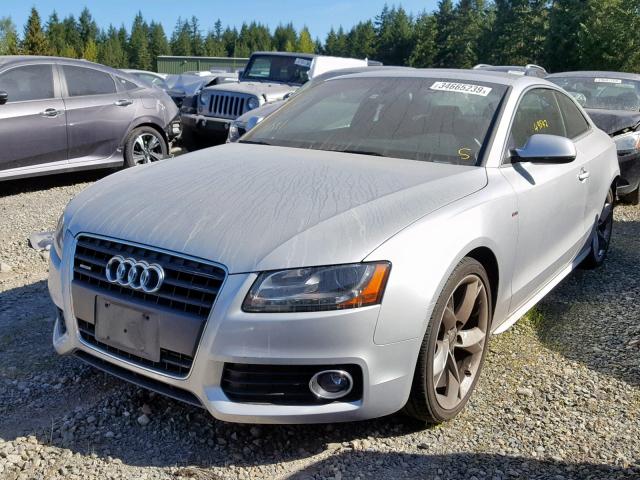 WAUWFAFR2AA034096 - 2010 AUDI A5 PRESTIG SILVER photo 2