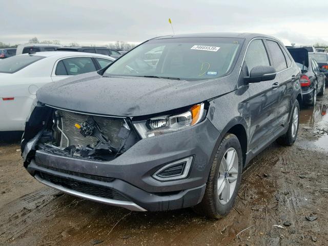 2FMPK3J94HBC27673 - 2017 FORD EDGE SEL GRAY photo 2